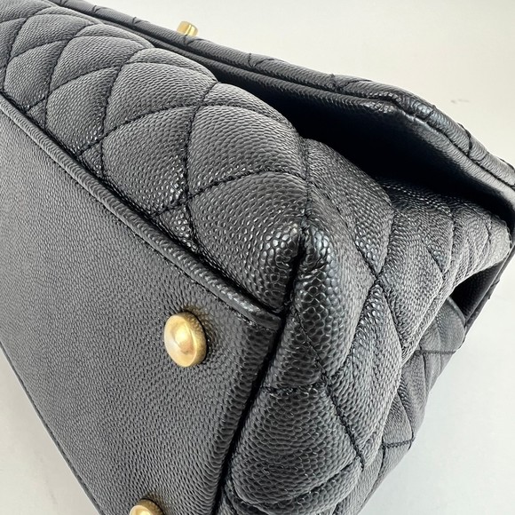 CHANEL Coco Handle Matelasse Chain Shoulder Black - Picture 9 of 16